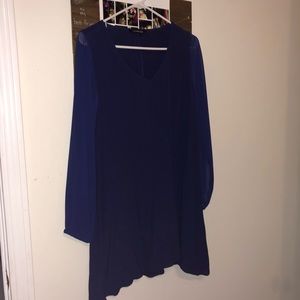 EXPRESS LONG SLEEVE ROYAL BLUE DRESS